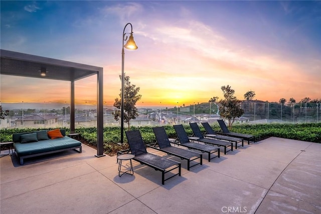 261 Siena, Lake Forest, CA 92630 - patio terrace at dusk with a patio area