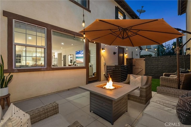 40 Lomada St, Rancho Mission Viejo, CA 92694 - view of patio / terrace with an outdoor fire pit and a gate