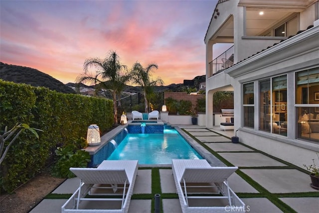 23942 Schoenborn St, West Hills, CA 91304 - view of pool with a patio area and a pool with connected hot tub