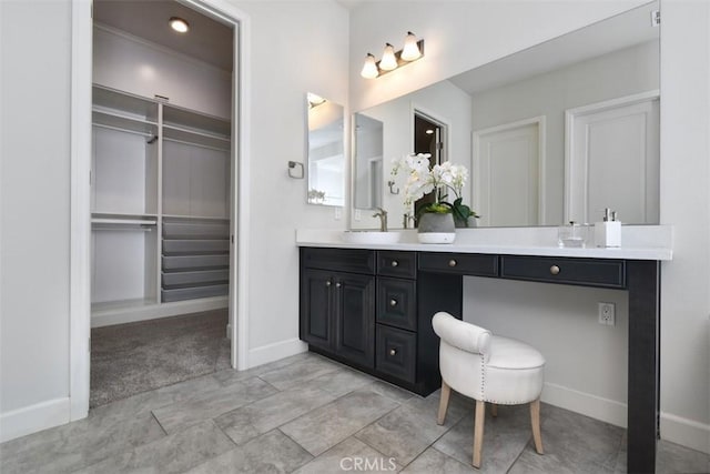 23942 Schoenborn St, West Hills, CA 91304 - full bath featuring double vanity, baseboards, and a walk in closet