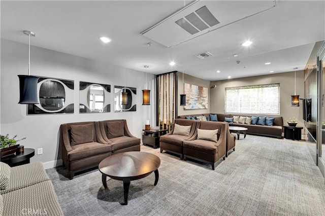 300 E 4th St Unit 204, Long Beach, CA 90802 - living room with recessed lighting and attic access