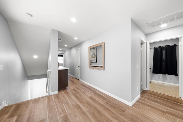 1686 Pember Ave, Chula Vista, CA 91913 - corridor featuring light wood finished floors and recessed lighting