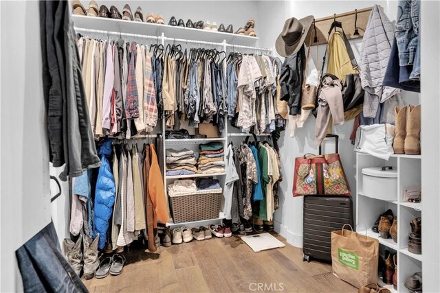 32811 Wesley St, Wildomar, CA 92595 - walk in closet featuring wood finished floors