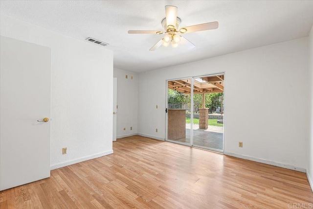 1105 Via Prado, Fallbrook, CA 92028 - unfurnished room with light wood-style floors, ceiling fan, and baseboards