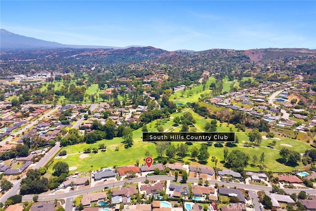 1020 S Montezuma Way, West Covina, CA 91791 - aerial view of property's location featuring a mountain backdrop and nearby suburban area
