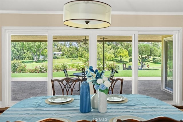 1020 S Montezuma Way, West Covina, CA 91791 - dining area featuring ornamental molding