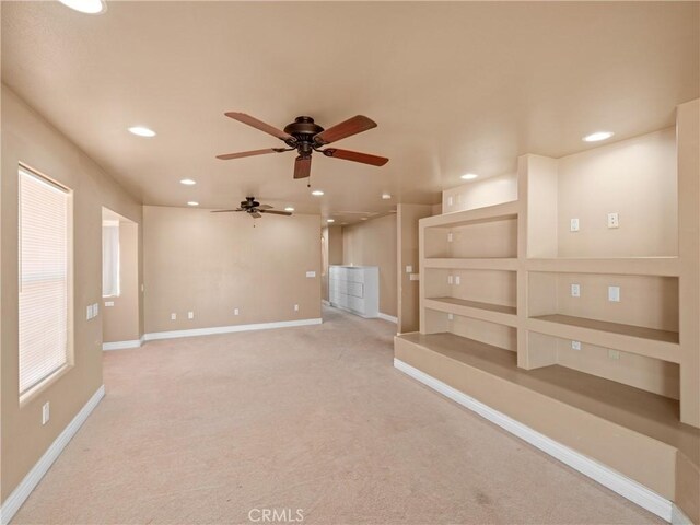 26775 Lakeview, Helendale, CA 92342 - unfurnished room with a ceiling fan, recessed lighting, carpet, and baseboards