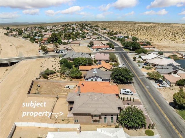 26775 Lakeview, Helendale, CA 92342 - aerial view of residential area featuring a mountainous background
