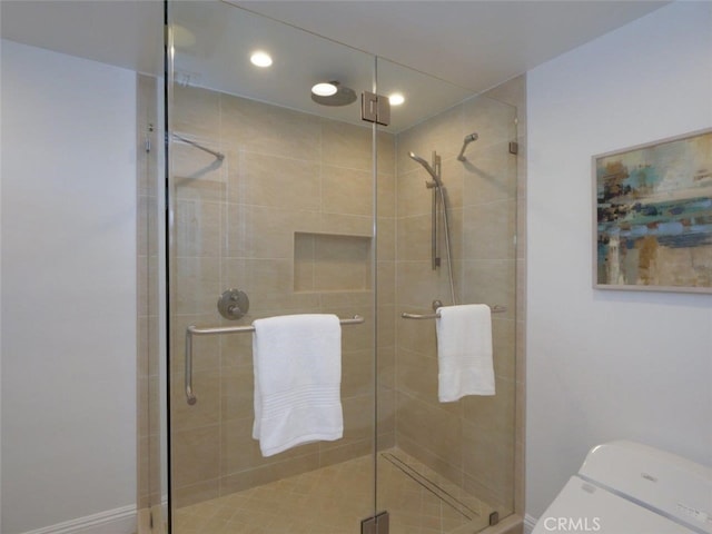 3226 Corinna Dr, Rancho Palos Verdes, CA 90275 - bathroom featuring a stall shower and recessed lighting
