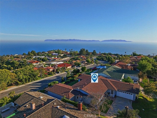 3226 Corinna Dr, Rancho Palos Verdes, CA 90275 - aerial perspective of suburban area featuring a water and mountain view