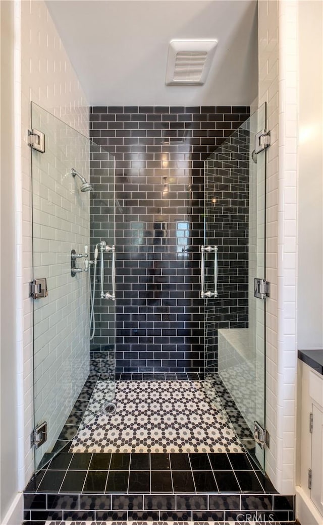 208 Highland Pl, Monrovia, CA 91016 - bathroom with a shower stall and vanity