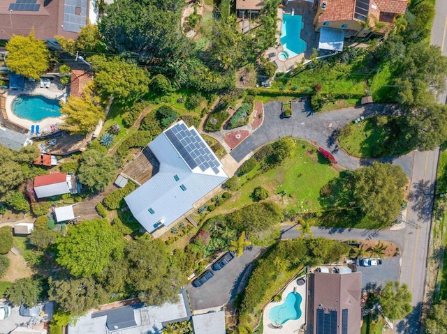 1628 Lone Oak Rd, Vista, CA 92084 - aerial overview of property's location featuring a pool