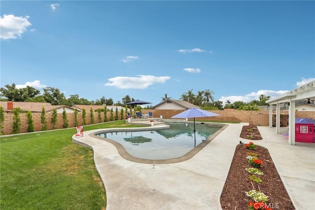1926 N Vallejo Way, Upland, CA 91784 - view of swimming pool with a patio area