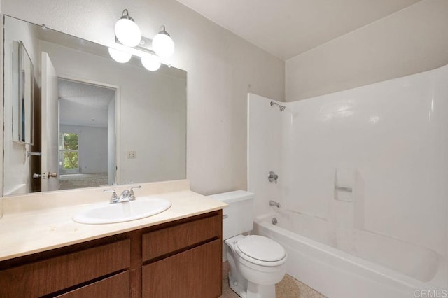 3213 Raintree Cir, Culver City, CA 90230 - bathroom with toilet, vanity, and bathing tub / shower combination