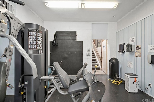 3213 Raintree Cir, Culver City, CA 90230 - exercise area with crown molding