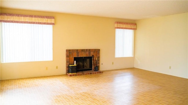 2868 Corte Caballos, Camarillo, CA 93010 - unfurnished living room featuring a fireplace with raised hearth