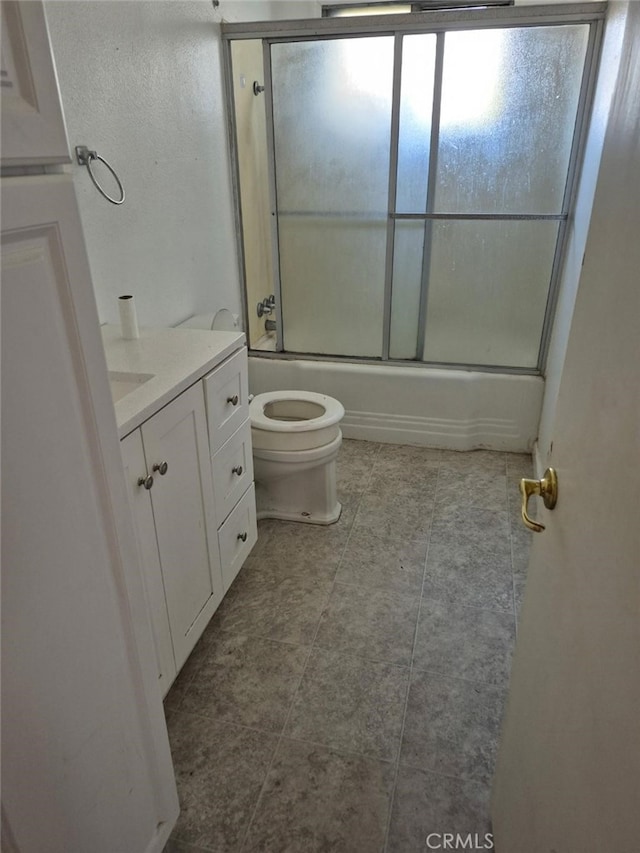7887 Kempster Ave, Fontana, CA 92336 - full bathroom with vanity and bath / shower combo with glass door