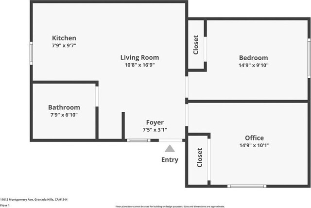 11012 Montgomery Ave, Granada Hills, CA 91344 - home floor plan