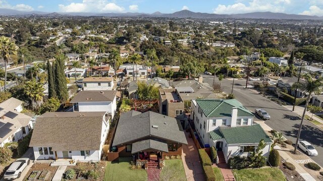 2211 Bancroft St, San Diego, CA 92104 - aerial perspective of suburban area with a mountain backdrop