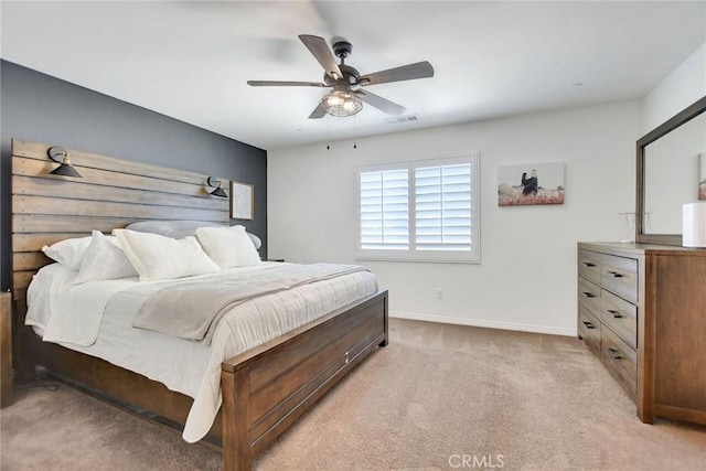 18026 Crabapple Ct, San Bernardino, CA 92407 - bedroom with light colored carpet and ceiling fan