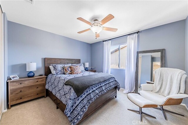38260 Willow Ct, Murrieta, CA 92562 - bedroom featuring carpet flooring, baseboards, and a ceiling fan