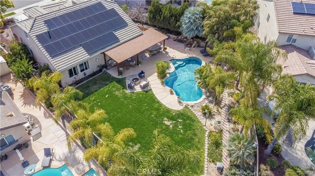 38260 Willow Ct, Murrieta, CA 92562 - view from above of property featuring a pool