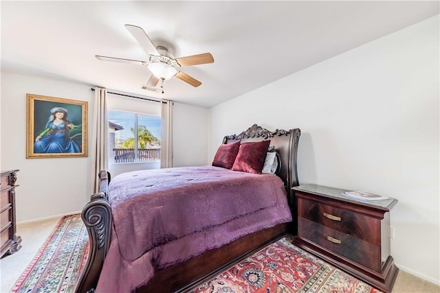 38260 Willow Ct, Murrieta, CA 92562 - bedroom featuring light colored carpet, baseboards, and a ceiling fan