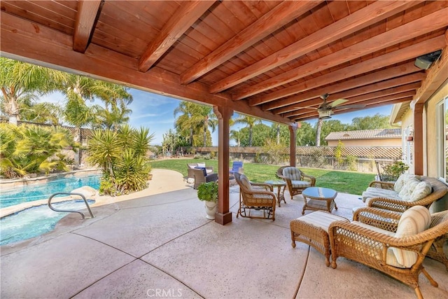 38260 Willow Ct, Murrieta, CA 92562 - view of patio / terrace featuring an outdoor hangout area