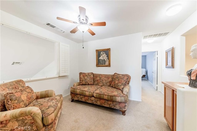 38260 Willow Ct, Murrieta, CA 92562 - living room with ceiling fan and light colored carpet