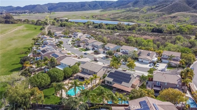 38260 Willow Ct, Murrieta, CA 92562 - aerial view of residential area with a pool area and a mountainous background