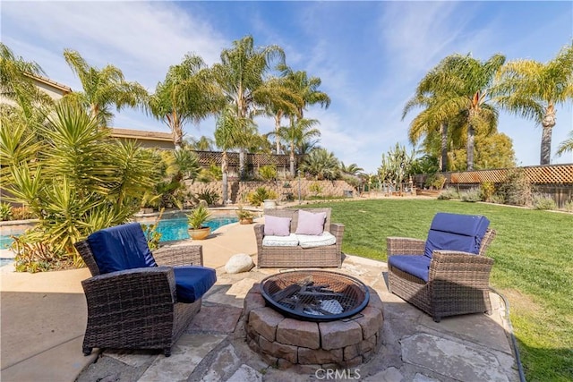 38260 Willow Ct, Murrieta, CA 92562 - view of patio / terrace featuring an outdoor fire pit