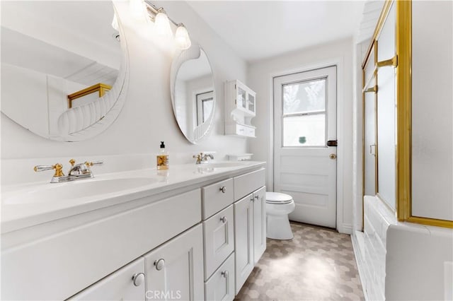 1315 E Wingate St, Covina, CA 91724 - full bath featuring double vanity, tile patterned floors, a shower, and a bathtub