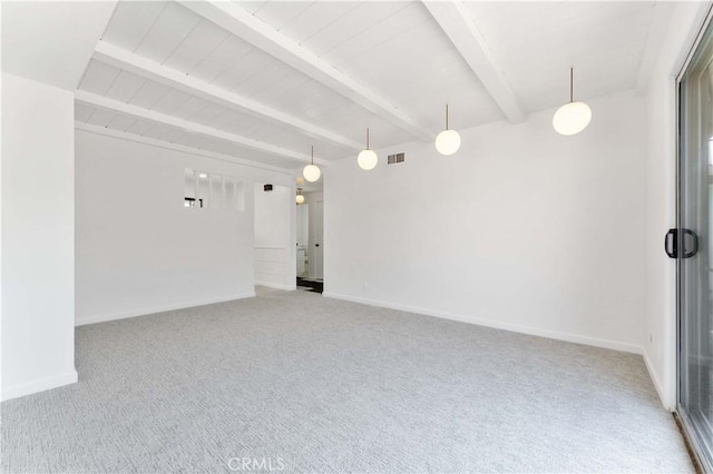 1315 E Wingate St, Covina, CA 91724 - empty room with carpet floors and beamed ceiling