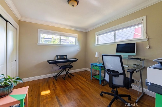 3158 Erie Ave, Merced, CA 95340 - office space with wood finished floors and crown molding