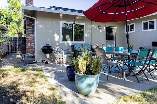 3158 Erie Ave, Merced, CA 95340 - view of patio / terrace featuring a grill and outdoor dining space