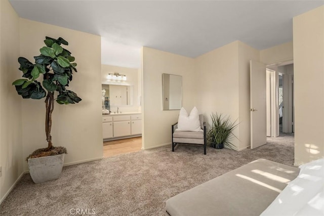 922 N Redding Way Unit E, Upland, CA 91786 - living area featuring light carpet and baseboards