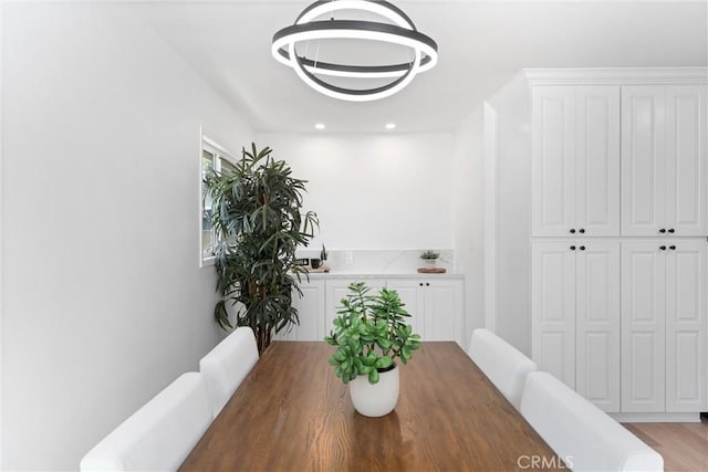 5332 Huntley Ave, Garden Grove, CA 92845 - dining room featuring a chandelier and recessed lighting