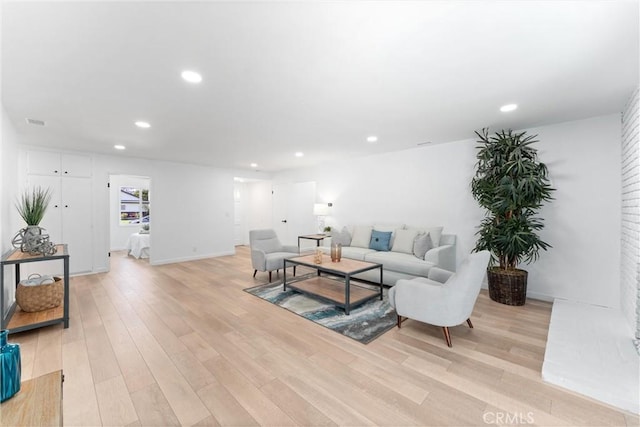 5332 Huntley Ave, Garden Grove, CA 92845 - living room featuring recessed lighting and light wood-type flooring