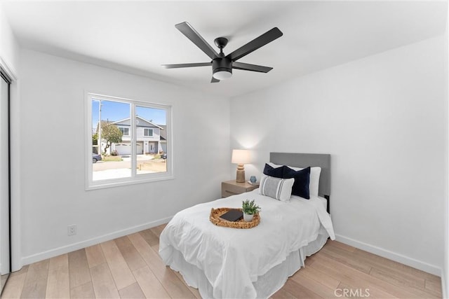 5332 Huntley Ave, Garden Grove, CA 92845 - bedroom featuring wood finished floors and ceiling fan