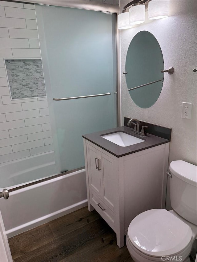 41134 Via Halcon, Temecula, CA 92591 - full bathroom with wood finished floors, vanity, toilet, and bathing tub / shower combination
