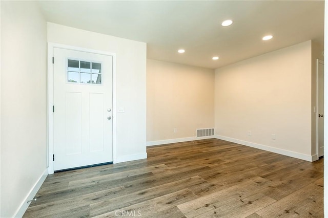 41134 Via Halcon, Temecula, CA 92591 - foyer with wood finished floors, recessed lighting, and baseboards