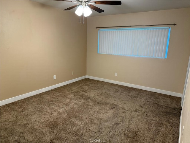 41134 Via Halcon, Temecula, CA 92591 - spare room with ceiling fan, carpet flooring, and baseboards