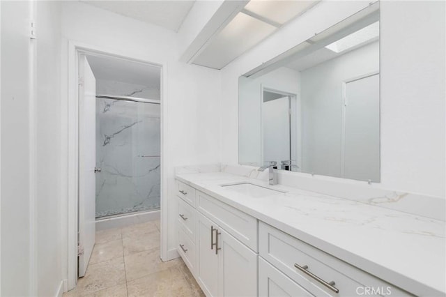 12105 Ramona Blvd, El Monte, CA 91732 - full bathroom with a marble finish shower and vanity