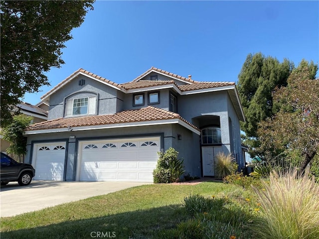 16253 Alabaster Ct, Chino Hills, CA 91709 - view of front facade featuring concrete driveway, stucco siding, and a tiled roof