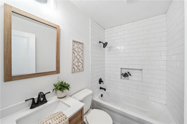 957 N Jasmine Ave, Ontario, CA 91762 - full bathroom with vanity, toilet, and bathing tub / shower combination