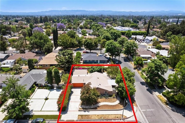 18770 Community St, Northridge, CA 91324 - aerial perspective of suburban area with property parcel outlined