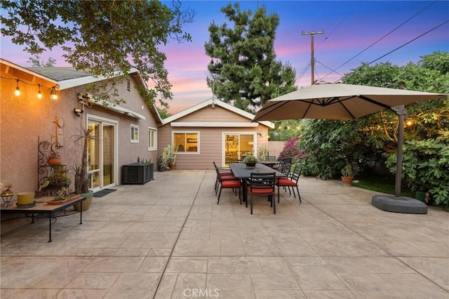 18770 Community St, Northridge, CA 91324 - view of patio / terrace with central AC unit and outdoor dining area