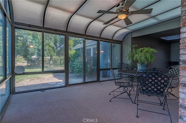 2020 Station Ave, Atwater, CA 95301 - sunroom / solarium featuring ceiling fan, healthy amount of natural light, and outdoor dining space