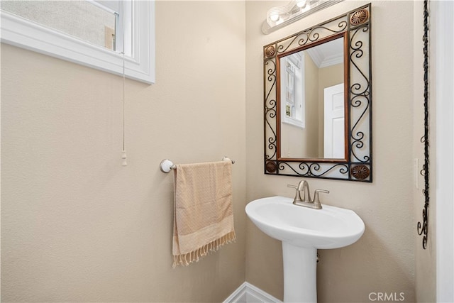 2 Corte Arbertura, San Clemente, CA 92673 - bathroom with healthy amount of natural light, crown molding, and baseboards