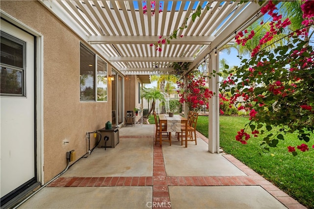 2 Corte Arbertura, San Clemente, CA 92673 - view of patio / terrace featuring outdoor dining area and a pergola